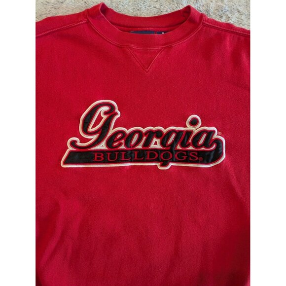 Varsity Athletic by Cadre Georgia Bulldogs Sweatshirt Md Red - Picture 3 of 10